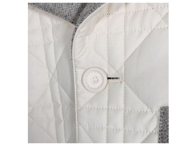 Dior Herren Ecru Cannage Blend Cropped Blousonjacke Beige Grau Blau - Ansicht 7