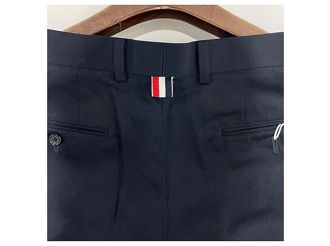 Thom Browne Unkonstruierte Chino-Hosen aus Baumwolltwill Blau - Ansicht 15
