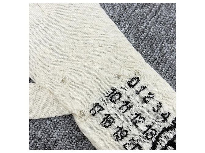 Maison Martin Margiela Wollhandschuhe mit Nummernlogo Maison Margiela Weiß - Ansicht 10