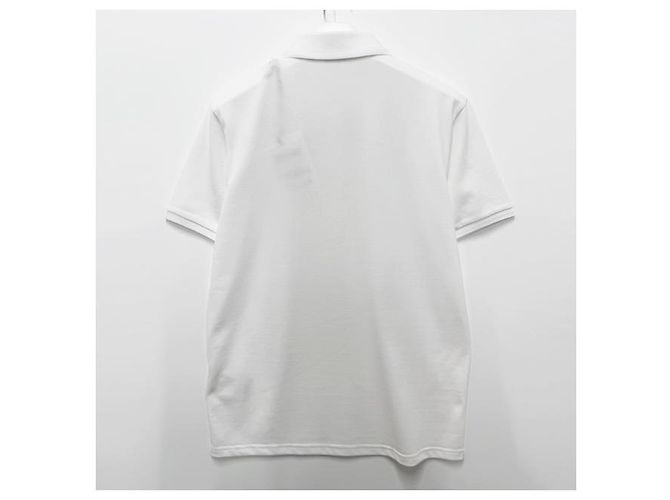 Moncler Polo T-Shirt mit kurzen Ärmeln und Patch Weiß - Ansicht 9