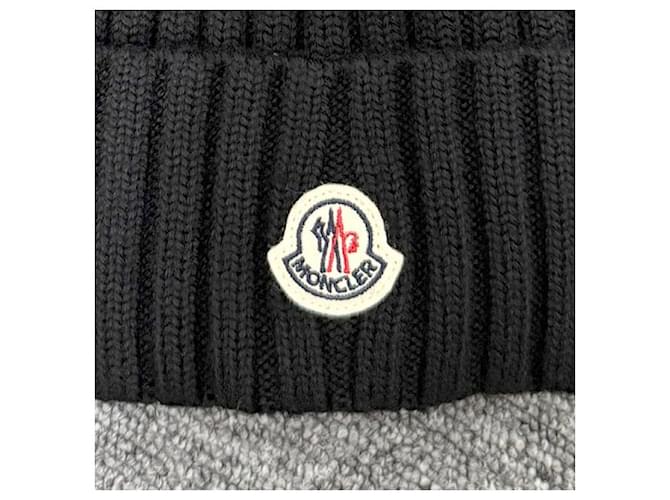 Strickmütze mit Pom Pom und Moncler-Logo-Patch Schwarz - Ansicht 11
