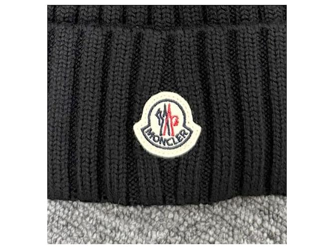 Strickmütze mit Pom Pom und Moncler-Logo-Patch Schwarz - Ansicht 4