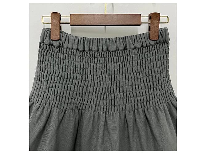 Isabel Marant Falda Mini Smocking PACIFICA Etoile Slate Castaño - vista 14