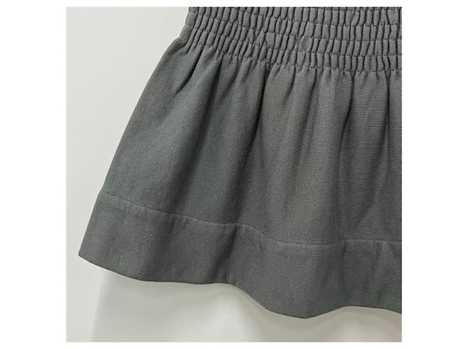 Isabel Marant Falda Mini Smocking PACIFICA Etoile Slate Castaño - vista 17