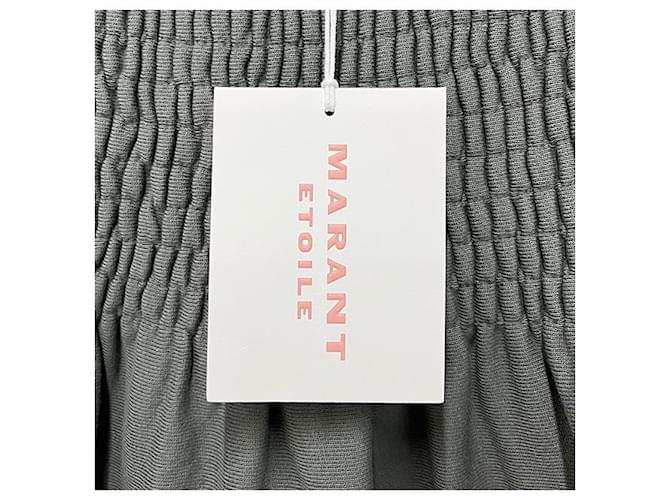 Isabel Marant Falda Mini Smocking PACIFICA Etoile Slate Castaño - vista 19