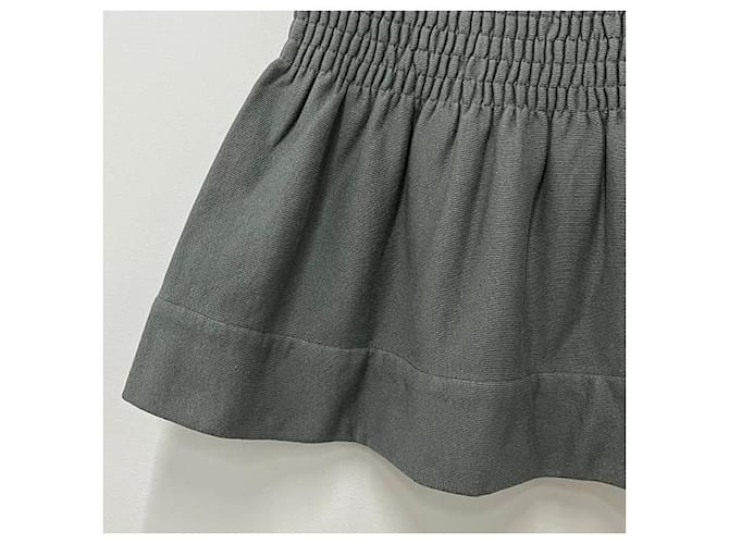 Isabel Marant Falda Mini Smocking PACIFICA Etoile Slate Castaño - vista 6