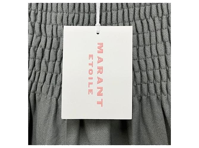 Isabel Marant Falda Mini Smocking PACIFICA Etoile Slate Castaño - vista 8
