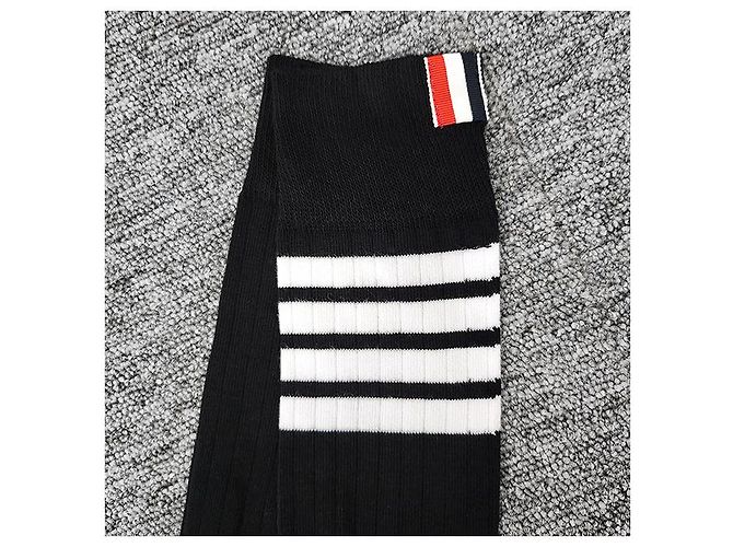 Calze Argyle a Righe Thom Browne Nere Nero - vista 16