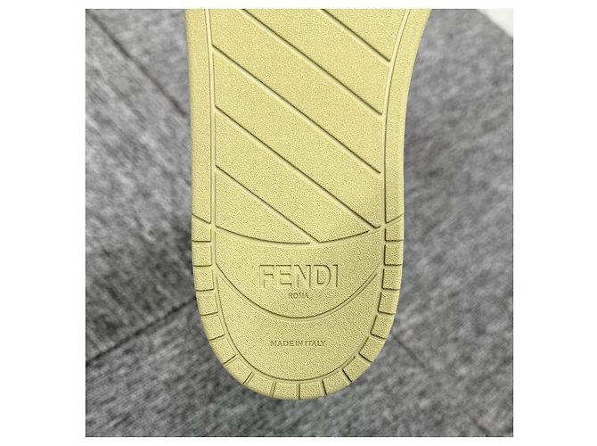Fendi Match Leder Low-Top Sneakers Sage Weiß mit Stempel: AOMN - Ansicht 22
