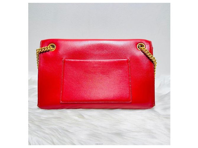 Mulberry Borsa a spalla con pattina in catena rossa Rosso - vista 2