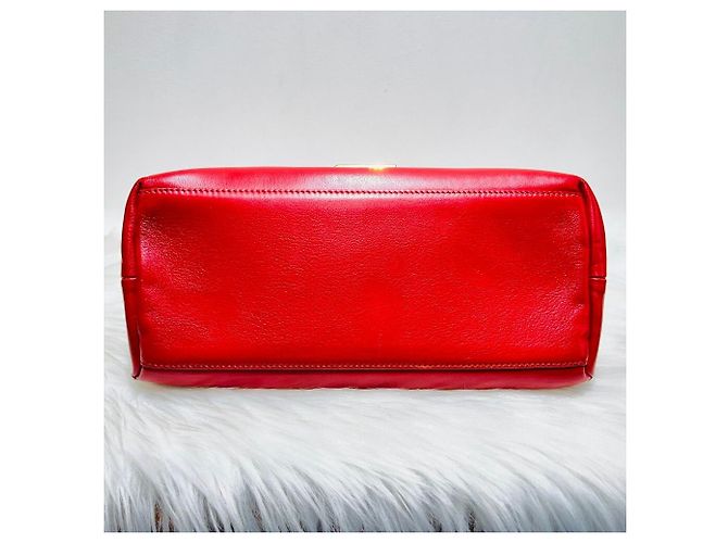 Mulberry Borsa a spalla con pattina in catena rossa Rosso - vista 4