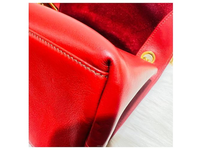 Mulberry Borsa a spalla con pattina in catena rossa Rosso - vista 7