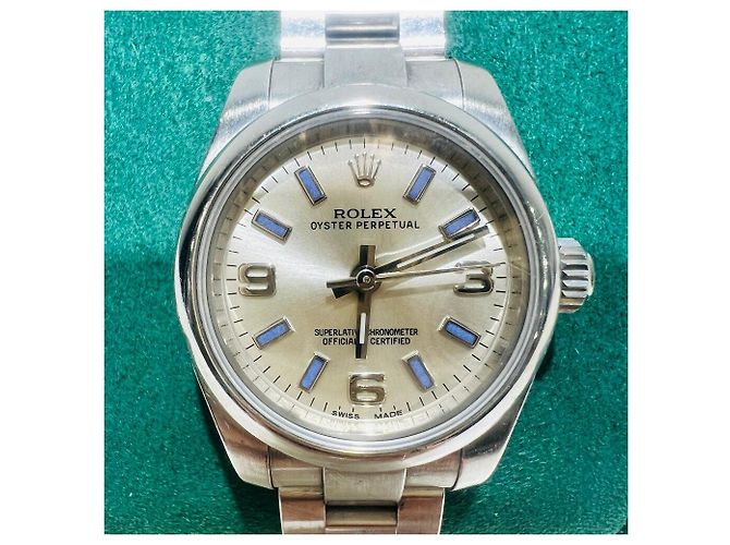 Rolex Reloj de Mujer Oyster Perpetual de Acero Azul - vista 2