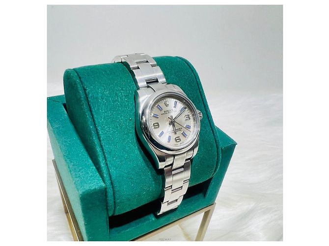 Rolex Reloj de Mujer Oyster Perpetual de Acero Azul - vista 3