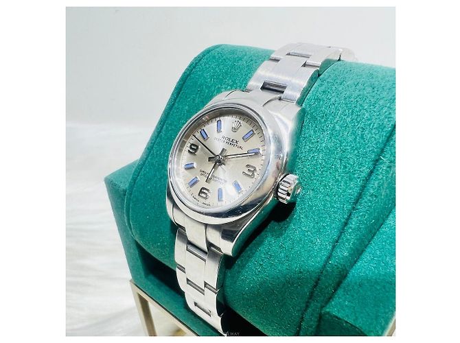 Rolex Reloj de Mujer Oyster Perpetual de Acero Azul - vista 4
