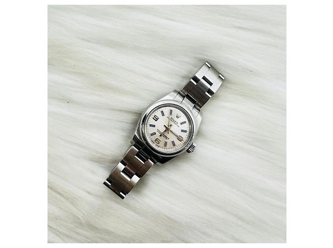 Rolex Reloj de Mujer Oyster Perpetual de Acero Azul - vista 8