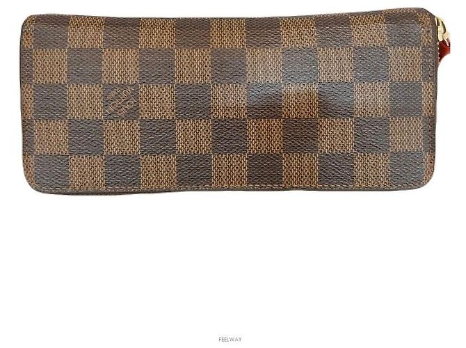 Louis Vuitton Portafoglio Zippy Damier Clémente per Donne Marrone - vista 2