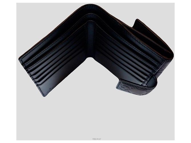 Gucci Billetera compacta con lazo de cinta negra Shima Negro - vista 3