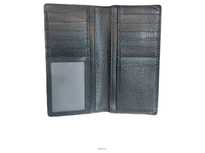 Gucci Portafoglio lungo da uomo Marmont GG in oro Nero - vista 2