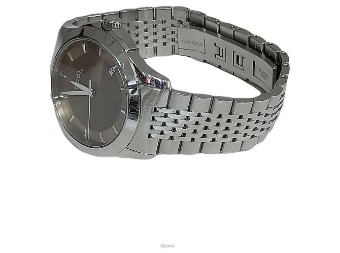 Gucci Relógio masculino de aço atemporal Marrom - vista 3