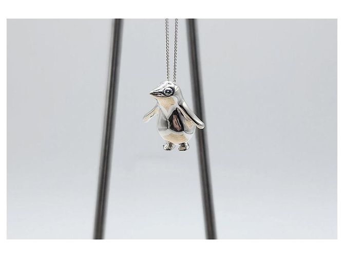 Tiffany & Co Collar Péndulo de Plata Pingüino Tiffany - vista 6