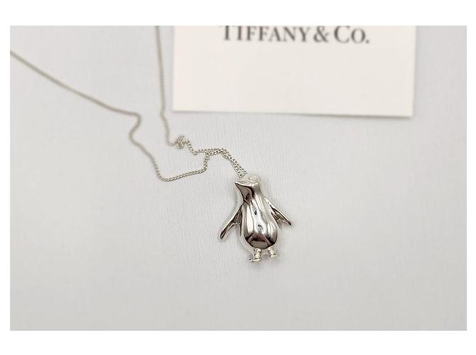 Tiffany & Co Collar Péndulo de Plata Pingüino Tiffany - vista 8
