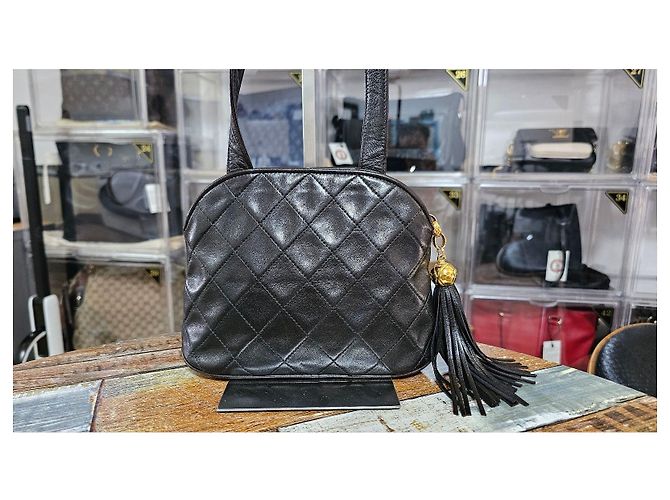 Chanel Vintage Quasten-Umhängetasche Braun - Ansicht 2