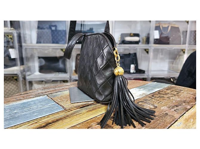 Chanel Vintage Quasten-Umhängetasche Braun - Ansicht 3