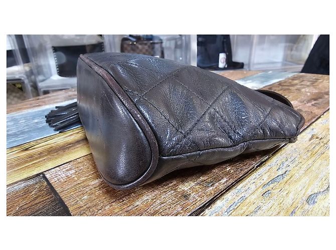 Chanel Vintage Quasten-Umhängetasche Braun - Ansicht 7