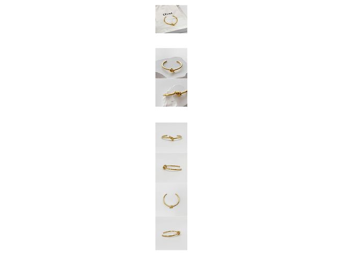 Céline Knot Bracelet Note Luxury Bracelet Bangle Cuff Gold Vintage - view 3