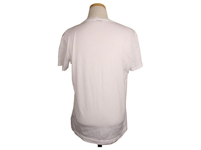 Jil Sander Weißes T-Shirt mit hellgelbem Druck - Ansicht 4