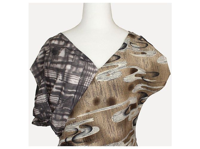 Marni Asymmetrisches Oberteil mit dreidimensionalem Patchwork-Muster Mehrfarben - Ansicht 6