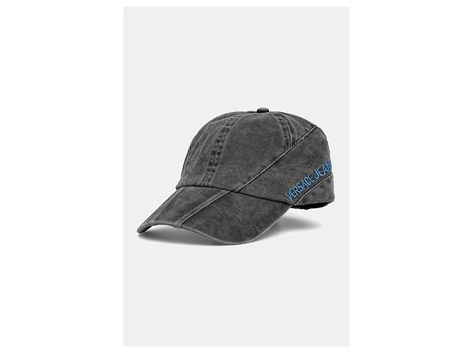 Versace Washed Denim Baseball Cap - view 4