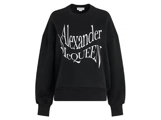 Alexander Mcqueen Logo Sweatshirt QZALW Schwarz - Ansicht 4