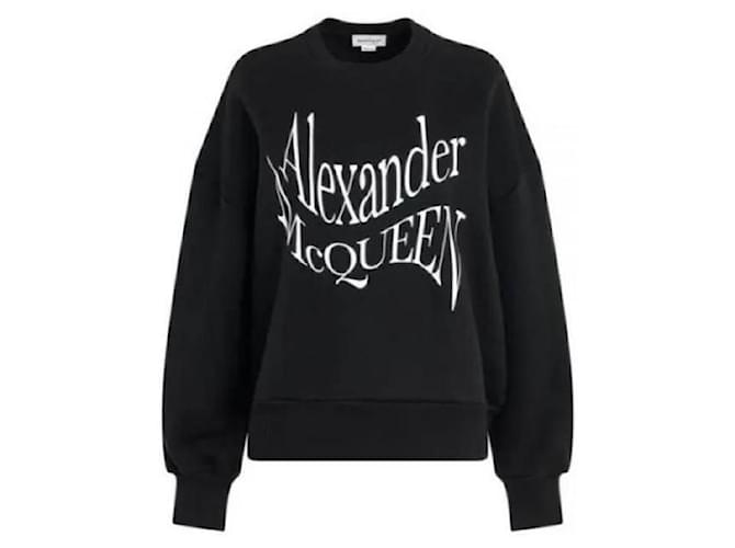 Alexander Mcqueen Logo Sweatshirt QZALW Schwarz - Ansicht 5