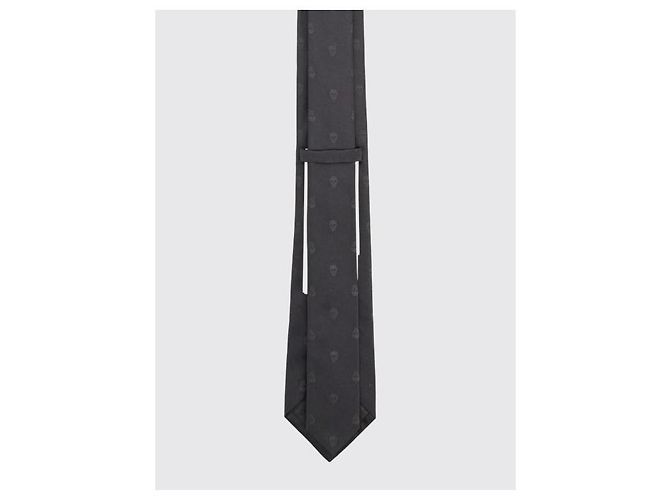 Alexander Mcqueen Skull Tie Black - view 5