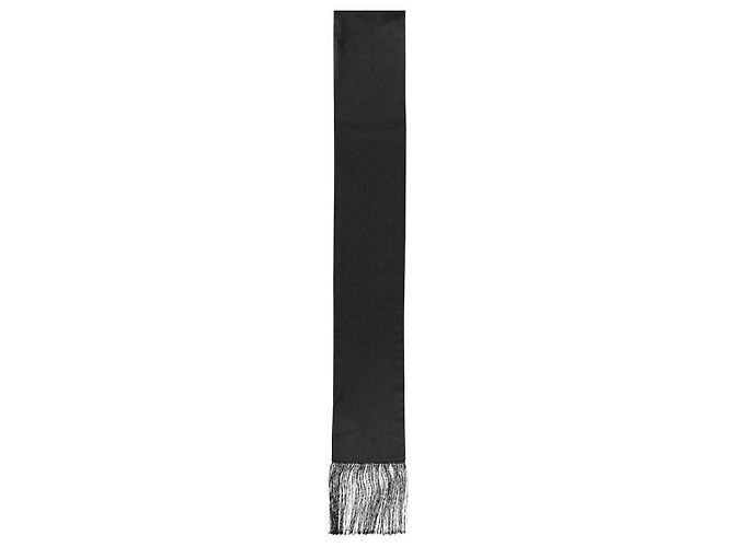Alexander Mcqueen Sciarpa in jacquard con motivo teschio Nero - vista 5