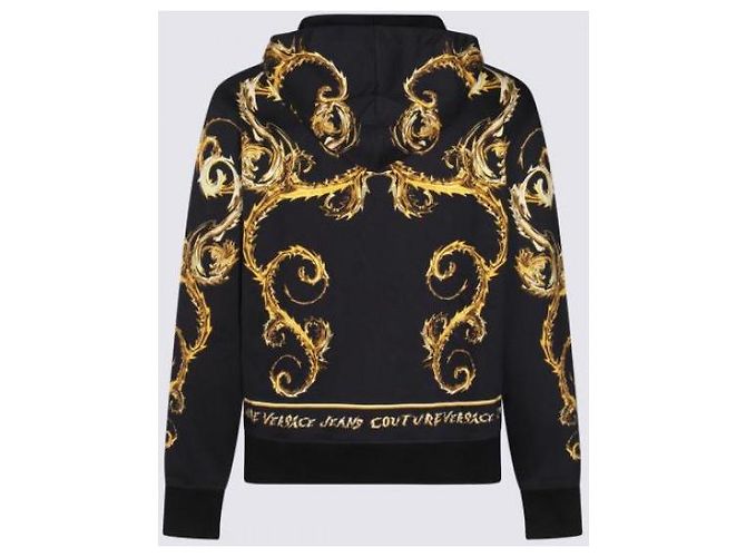 Versace Kapuzensweatshirt mit Couture-Logo-Print Schwarz - Ansicht 5