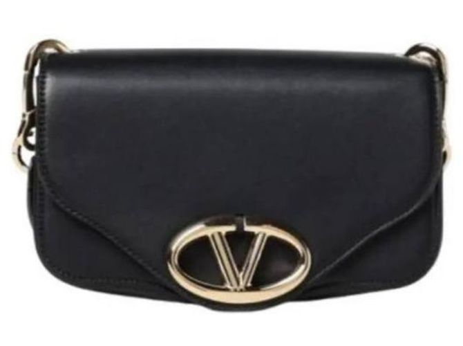 Valentino Borsa a spalla con piccolo logo Nero - vista 5