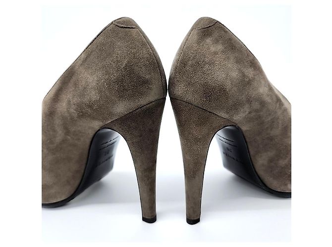 Hermès Wildlederschuhe Braun - Ansicht 3