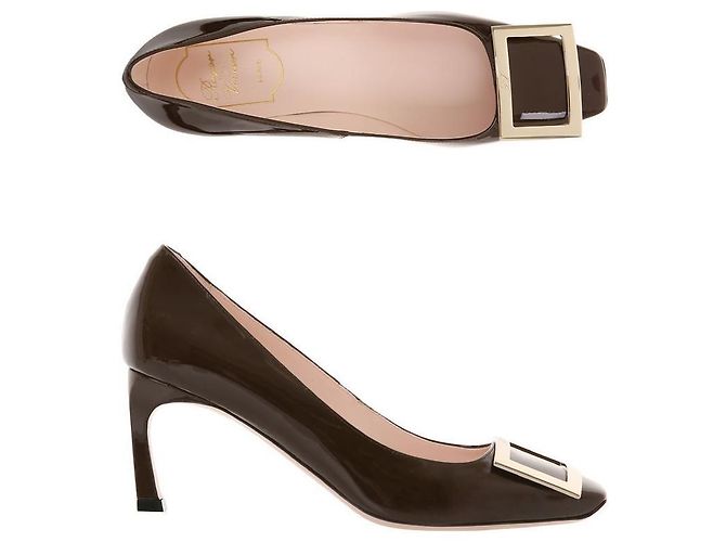 Roger Vivier Pumps mit Trompetenmetallverschluss Braun - Ansicht 2