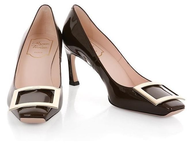 Roger Vivier Pumps mit Trompetenmetallverschluss Braun - Ansicht 5