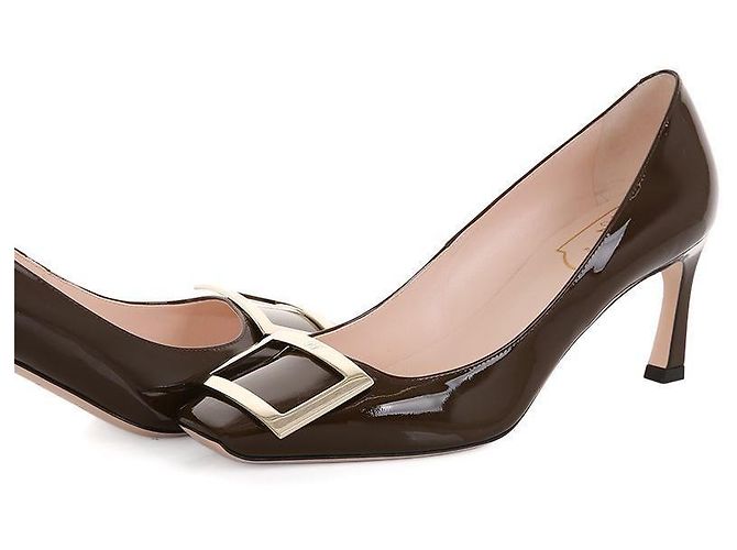 Roger Vivier Pumps mit Trompetenmetallverschluss Braun - Ansicht 7