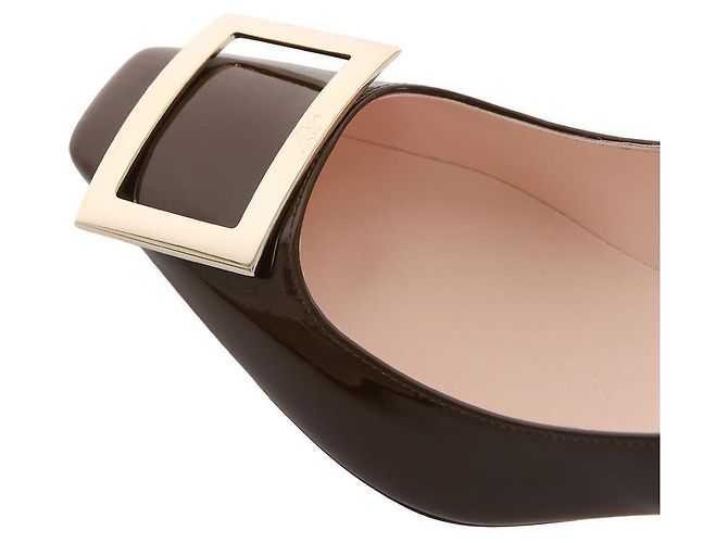 Roger Vivier Pumps mit Trompetenmetallverschluss Braun - Ansicht 8