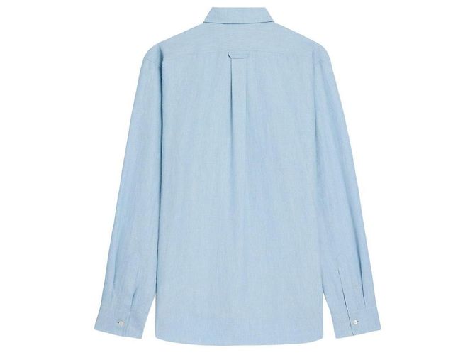 Céline Camicia Relaxed in Chambray di Cotone Blu Jeans - vista 2