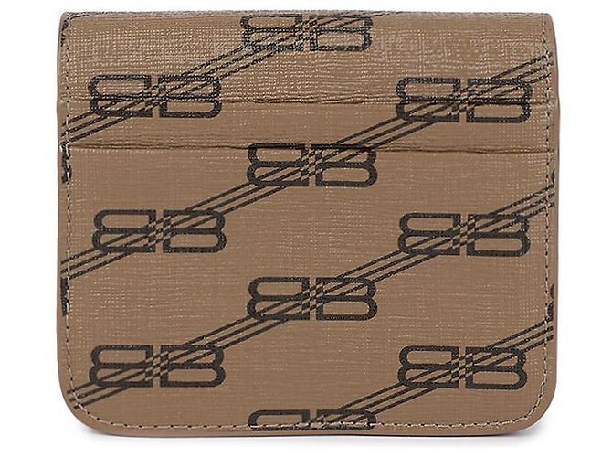 Balenciaga Signatur BB Monogramm beschichtete Geldbörse Braun - Ansicht 5