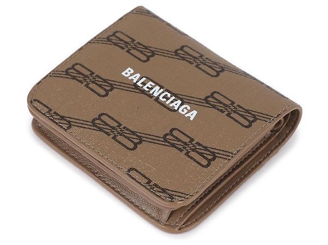 Balenciaga Signatur BB Monogramm beschichtete Geldbörse Braun - Ansicht 6