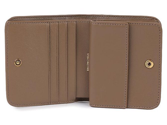 Balenciaga Signatur BB Monogramm beschichtete Geldbörse Braun - Ansicht 7