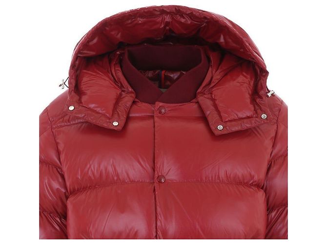 Moncler MALJASSET Piumino con Cappuccio Rosso - vista 8