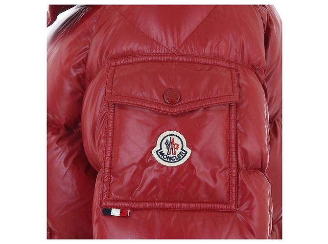 Moncler MALJASSET Piumino con Cappuccio Rosso - vista 9